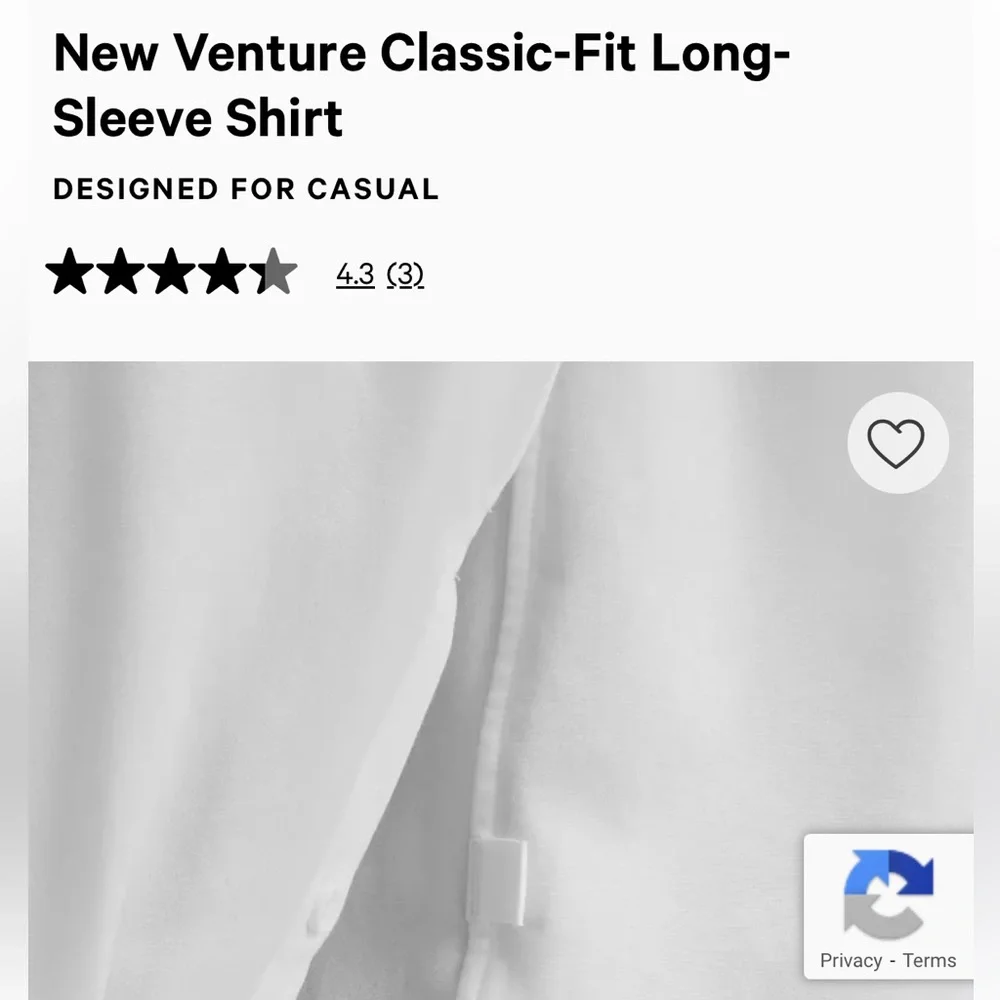 Lululemon Men’s Classic-Fit Long-Sleeve Shirt - White - Picture 4 of 5